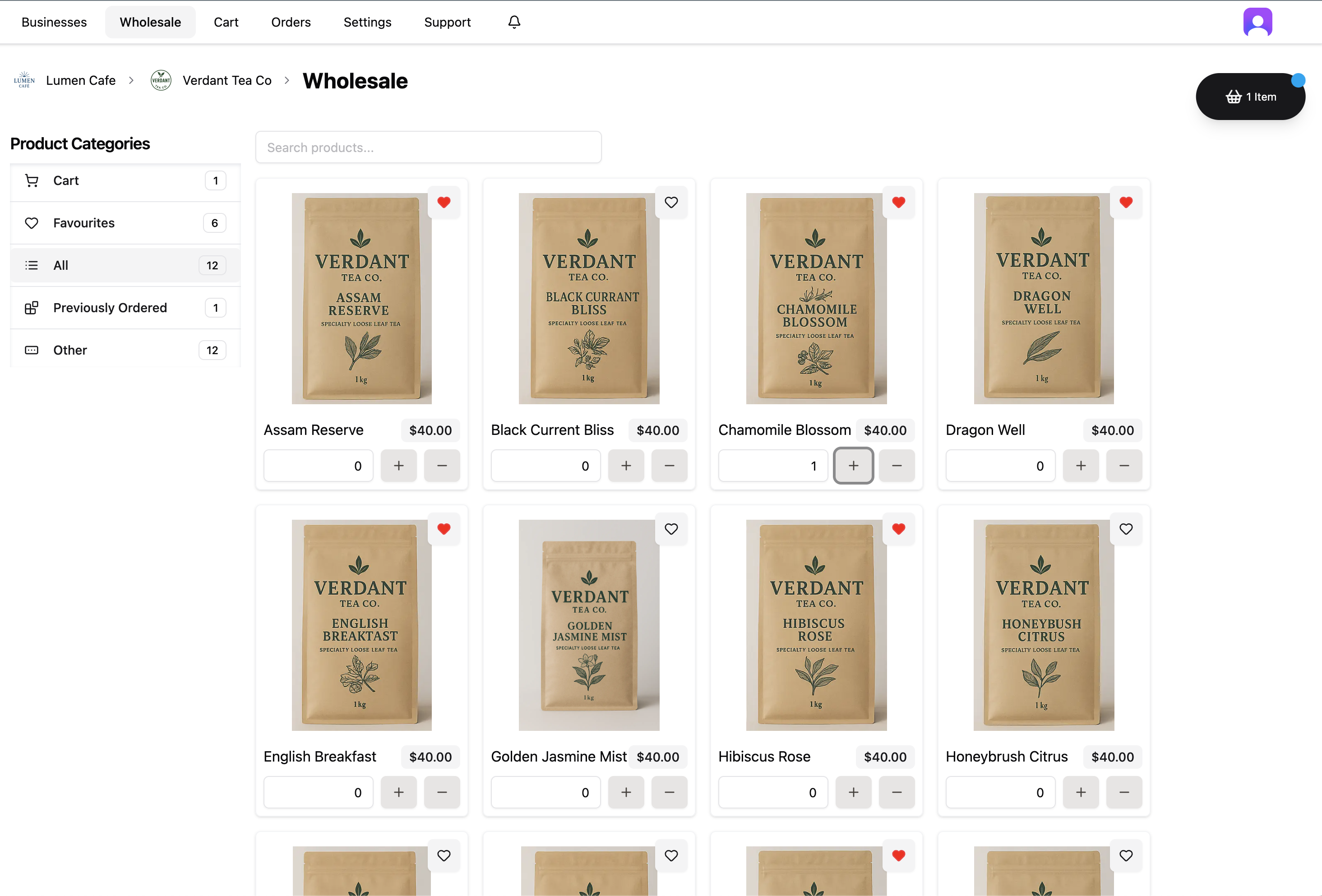 SupplyWise product screenshot